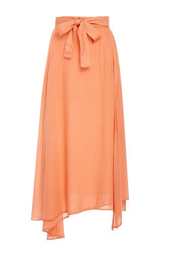 Bower Swimwear Jade Wrap Skirt in Rose Front Salamander Shop