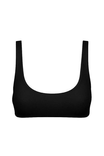 AEXAE Heather Top Black Front | Salamander Shop