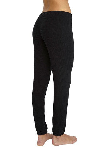 Eberjey Sweater Weather Legging in Black Back | Salamander Shop