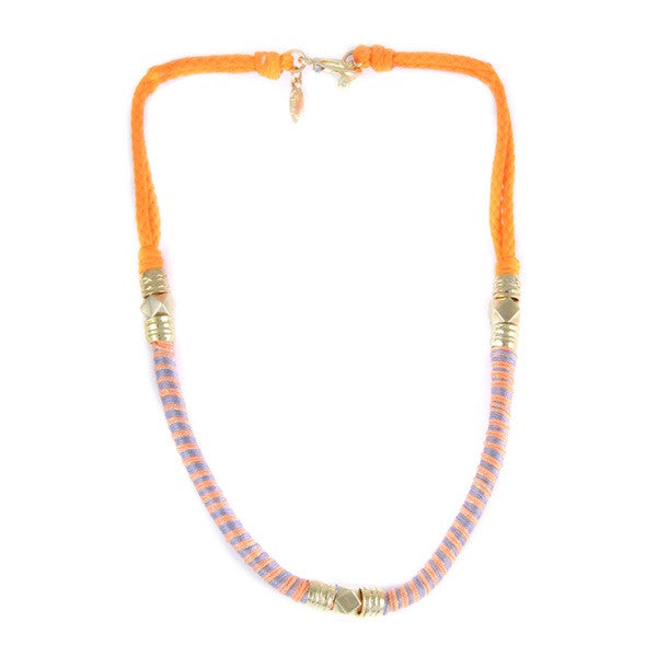 Ettika Urbane Princess Necklace Neon Orange Salamander Shop