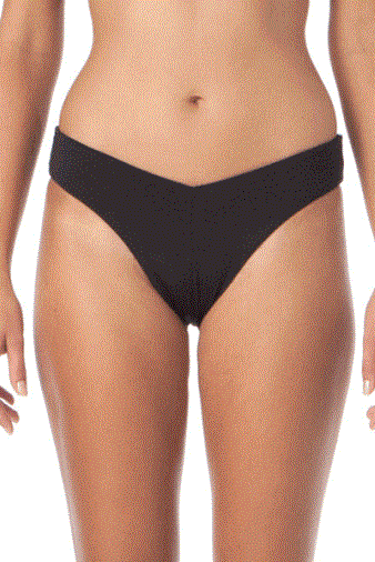 FELLA Lukey Bottom in Black Front Salamander Bikini Shop