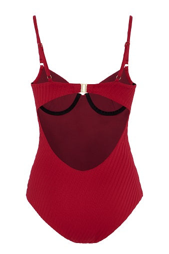 FELLA Sebastian One-Piece in Magenta Back Salamander Bikini Shop