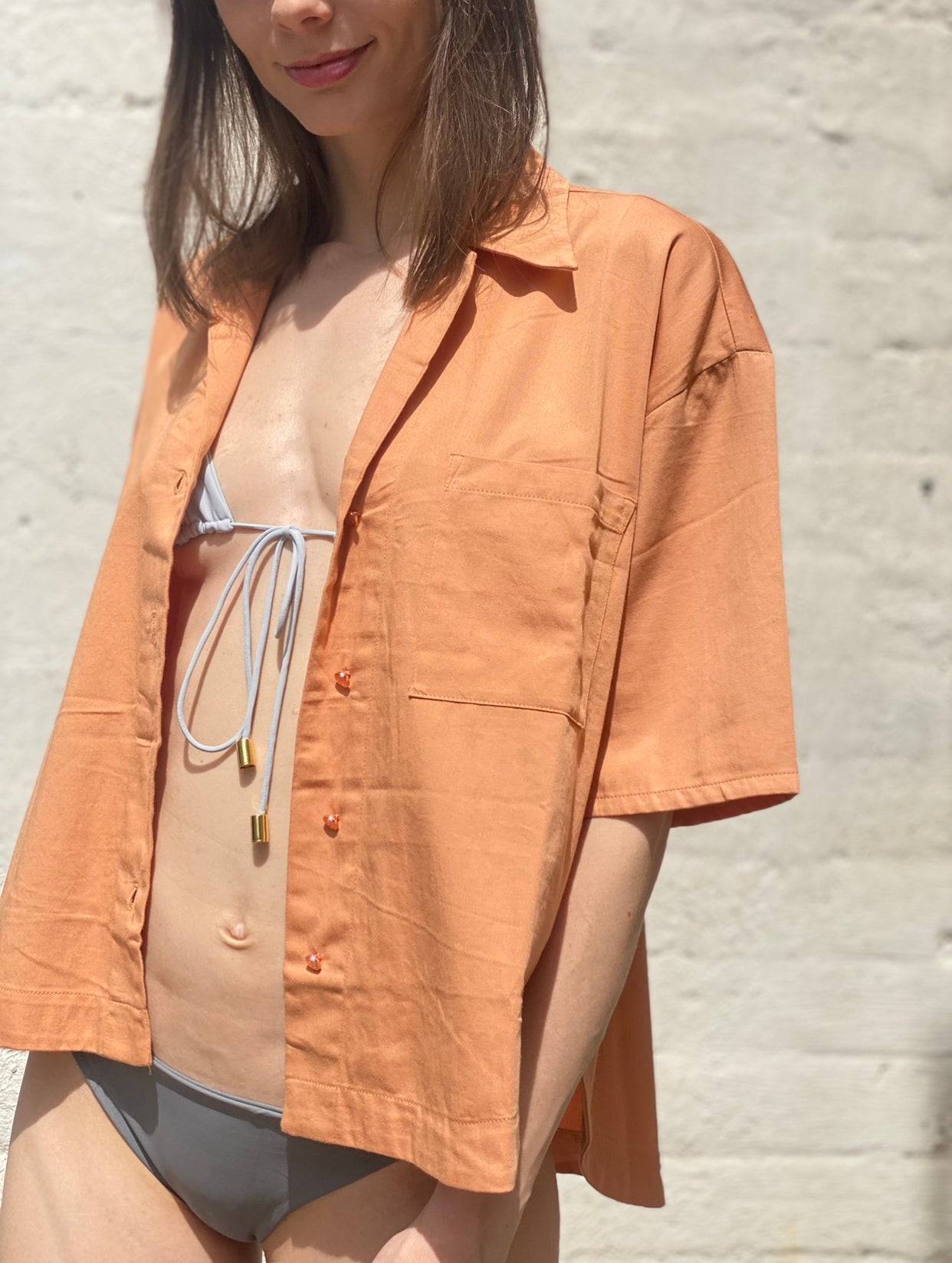 Salamander Beach Shirt in Camel | SALAMANDER BIKINI SHOP