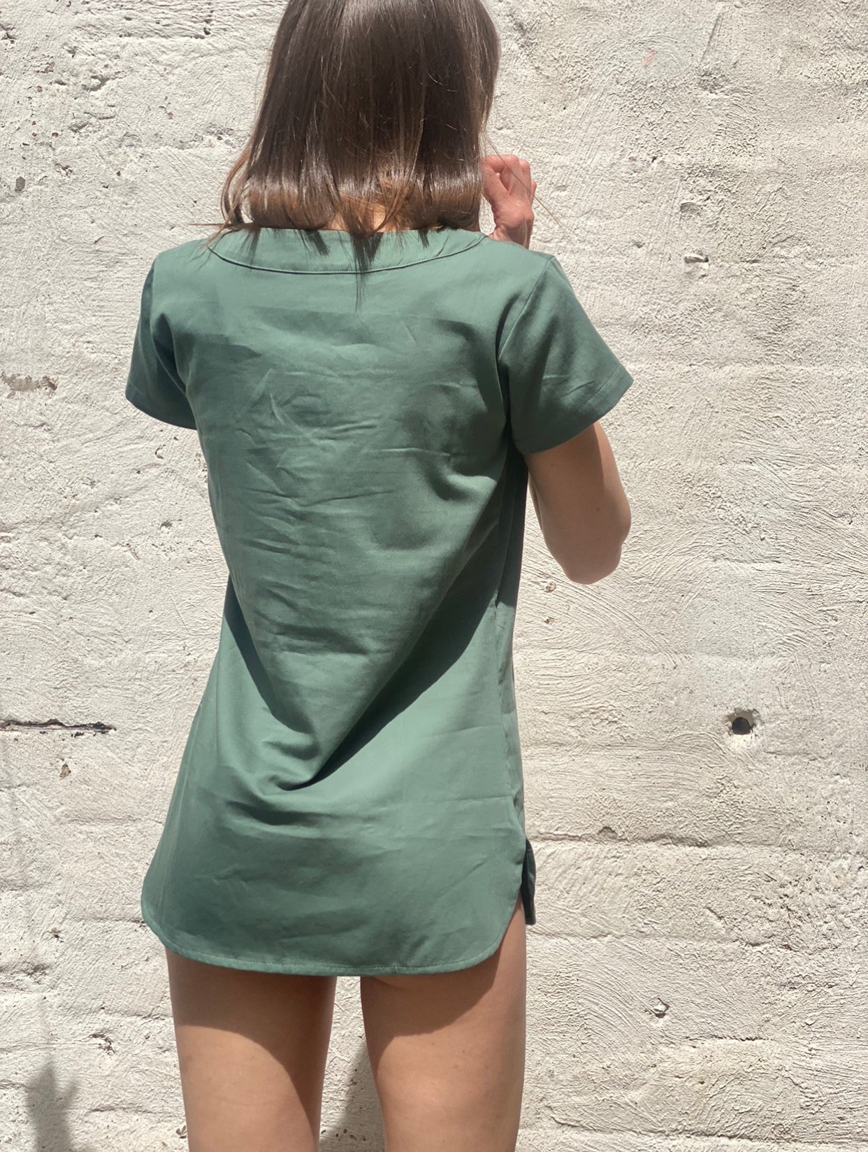 Salamander T-shirt Dress in Moss Back | SALAMANDER BIKINI SHOP