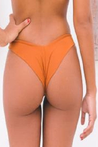 Bayu The Label Basu Bikini Bottom in Rust Back Salamander Shop