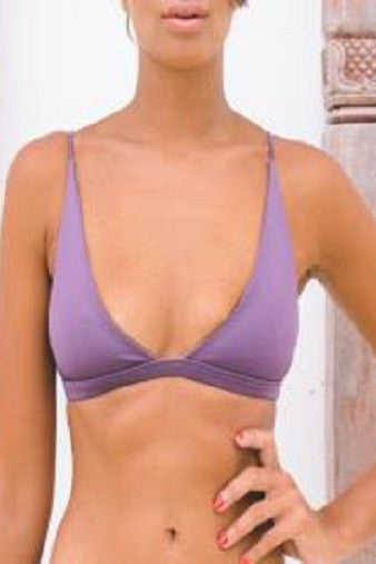 Bayu The Label Sempu Bikini Top in Violet Front Salamander Shop