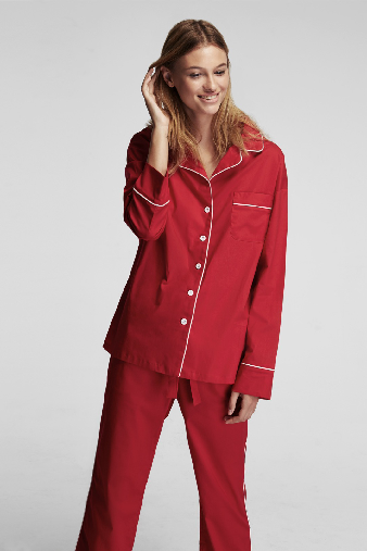 Sleeper Marx Red Pajama Set with Pants Details | Salamander Shop