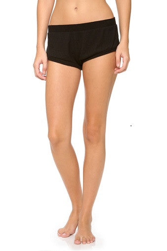 Eberjey Cozy Time Shorts Black | Salamander Shop