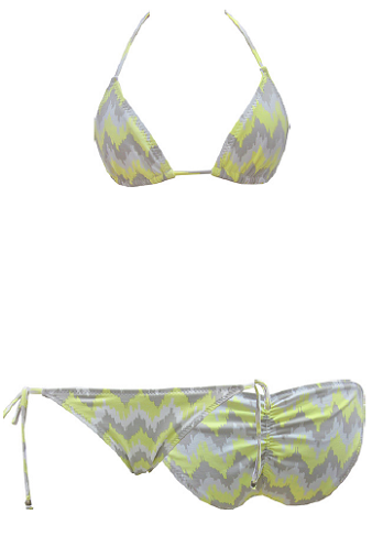 Eberjey Painted Spirit Bikini Set Citrus/Jute | Salamander Shop