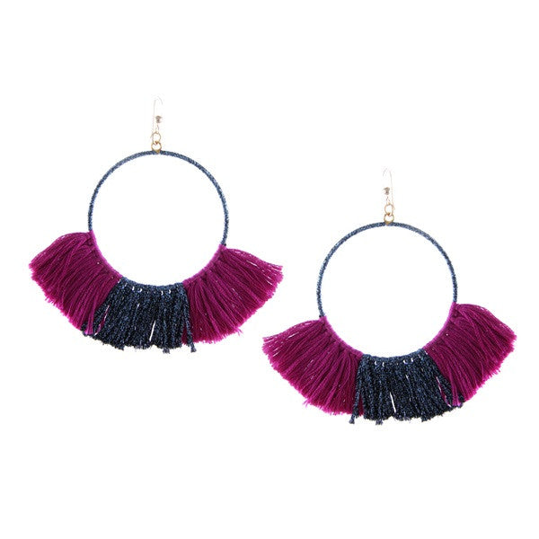 Ettika Wanderlust Warrior Earrings Magenta Salamander Bikini